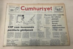 Cumhuriyet Gazetesi 13 Ocak 1977 GZ1147 - 2