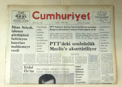 Cumhuriyet Gazetesi 13 Şubat 1974 GZ427 - 1