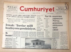 Cumhuriyet Gazetesi 13 Şubat 1975 GZ158 - 1