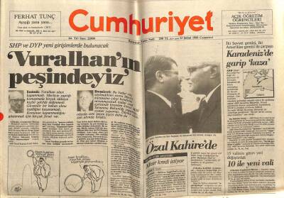 Cumhuriyet Gazetesi 13 Şubat 1988 - Türk-İşin Eylem Kararına Soruşturma GZ64421 - 1