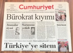 Cumhuriyet Gazetesi 13 Şubat 2003 - Türkiyeye Sitem GZ1718 - 1