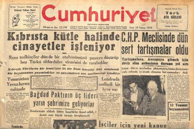 Cumhuriyet Gazetesi 13 Temmuz 1958 - Artan Dünya Nüfusu Ve Doğum Kontrolü - Atatürkün Kurduğu Bir Fidanlık Lâğvedildi GZ120190 - 1