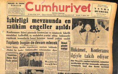 Cumhuriyet Gazetesi 14 Ağustos 1957 - Londrada Asya Gripine Karşı Aşı Hızlandı - 108.000 Liraya Çıkan 19 Mayıs Atletizm Pistinden Yol Geçiyor GZ120356 - 1