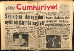 Cumhuriyet Gazetesi 14 Ağustos 1960 - Sabıkların Duruşmaları Eylül Ayında Başlıyor GZ103094 - 2