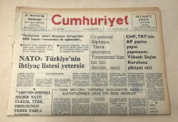 Cumhuriyet Gazetesi 14 Ağustos 1975 GZ1238 - 1