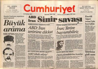 Cumhuriyet Gazetesi 14 Ağustos 1987 - Süha Baykal ANAPtan İstifa Etti GZ74684 - 1