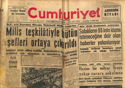 Cumhuriyet Gazetesi 14 Eylül 1960 - Çocuk Oyuncağı İsmi Altında Akdeniz Gemisine Uçak Benzini Sokuldu GZ82583 - 1