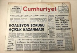 Cumhuriyet Gazetesi 14 Eylül 1974 GZ1509 - 1