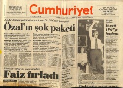Cumhuriyet Gazetesi 14 Eylül 1987 - Ecevit DSPye Başkan GZ65110 - 2