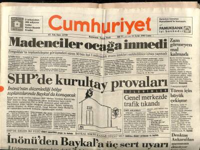 Cumhuriyet Gazetesi 14 Eylül 1990 - Dünya Bankası Krizden En Çok Türkiye Etkileniyor GZ87528 - 1