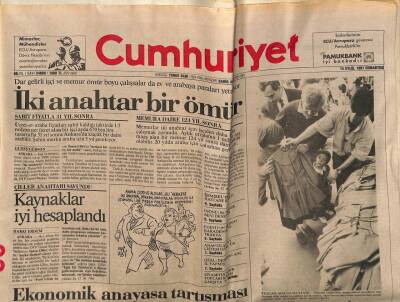 Cumhuriyet Gazetesi 14 Eylül 1991 - Doğum Günü Hediyesi GZ56856 - 1