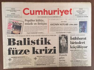 Cumhuriyet Gazetesi 14 Haziran 2001 - IMFye Karşı Grev Dalgası GZ10126 - 2