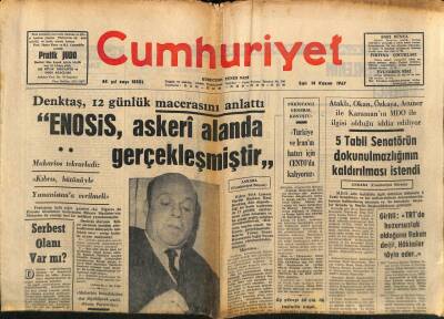 Cumhuriyet Gazetesi 14 Kasım 1967 - Yeni Grev Ve Lokavt Kanunu Tasarısı Başbakanlığa Verildi GZ90083 - 1