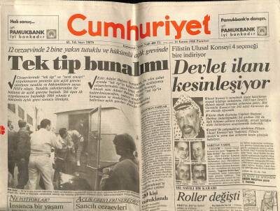 Cumhuriyet Gazetesi 14 Kasım 1988 - Doğum Günü Hediyesi GZ56917 - 1