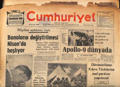 Cumhuriyet Gazetesi 14 Mart 1969 - TIP Asistanları Bu Sabah Boykota Giriyor GZ85791 - 1