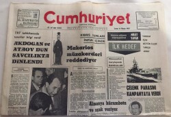 Cumhuriyet Gazetesi 14 Mayıs 1965-Makarios Müzakereleri Reddediyor GZ6050 - 1
