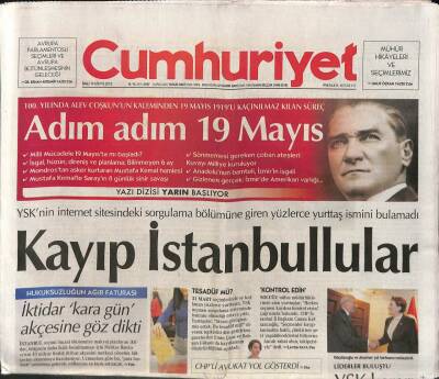 Cumhuriyet Gazetesi 14 Mayıs 2019 - ABD-İran Geriliminin Yaşandığı Dönemde Suudi Tankerlerine Saldırı - Yüreklerde Sönmeyen Yangın Soma GZ95282 - 1