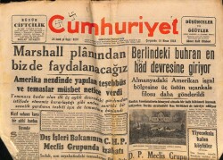 Cumhuriyet Gazetesi 14 Nisan 1948 - Berlindeki Buhran En Had Devresine Giriyor GZ69716 - 2