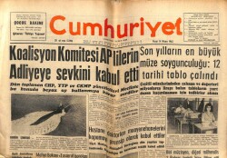 Cumhuriyet Gazetesi 14 Nisan 1963 - Koalisyon Komitesi APlilerin Adliyeye Sevkini Kabul Etti GZ103106 - 1