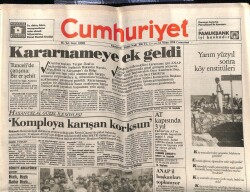 Cumhuriyet Gazetesi 14 Nisan 1990 - Çimentoda Pasif Direniş GZ61265 - 2