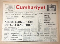Cumhuriyet Gazetesi 14 Şubat 1975 GZ159 - 1