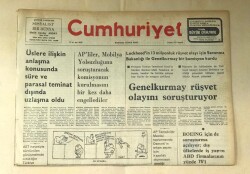 Cumhuriyet Gazetesi 14 Şubat 1976 GZ481 - 1