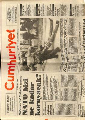 Cumhuriyet Gazetesi 14 Şubat 1989 - NATO Bizi Ne Kadar Koruyacak GZ64414 - 1