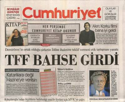 Cumhuriyet Gazetesi 14 Şubat 2019 - Demirörenin Ortak Olduğu Şirketin İddaa İhalesine Teklif Vermesi Etik Tartışması Yarattı GZ94566 - 1