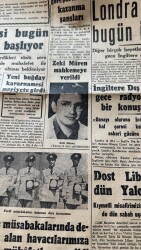 Cumhuriyet Gazetesi 15 Ağustos 1956 - Zeki Müren Mahkemeye Verildi - Londra Konferansı Bugün İşe Başlıyor GZ119845 - 2