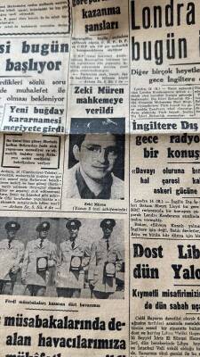 Cumhuriyet Gazetesi 15 Ağustos 1956 - Zeki Müren Mahkemeye Verildi - Londra Konferansı Bugün İşe Başlıyor GZ119845 - 2