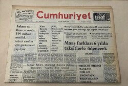 Cumhuriyet Gazetesi 15 Ağustos 1975 GZ1239 - 1