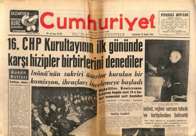 Cumhuriyet Gazetesi 15 Aralık 1962 - Tifo Salgınını Önlemek İçin Akan Çeşmelerin Suları Kesildi GZ103267 - 1