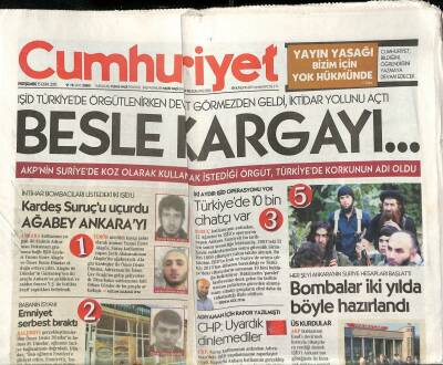 Cumhuriyet Gazetesi 15 Ekim 2015 - AKPnin Suriyede Koz Olarak Kullanmak İstediği Örgüt , Türkiyede Korkunun Adı Oldu GZ94511 - 1