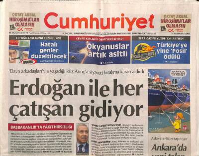 Cumhuriyet Gazetesi 15 Kasım 2013 - Diyarbakır Ziyareti İki Ay Önceden Belliydi , Talep Barzaniden GZ94578 - 1