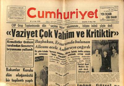 Cumhuriyet Gazetesi 15 Mayıs 1963 - Adalet Partisi İşçileri Dün de Greve Devam Ettiler GZ81332 - 1