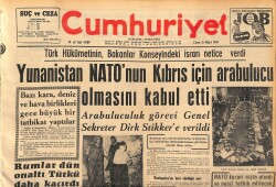 Cumhuriyet Gazetesi 15 Mayıs 1964 - Yunanistan NATO'nun Kıbrıs İçin Arabulucu Olmasını Kabul Etti GZ160402 - Gökçekoleksiyon