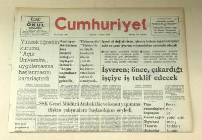 Cumhuriyet Gazetesi 15 Nisan 1974 GZ630 - 2