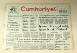 Cumhuriyet Gazetesi 15 Nisan 1974 GZ630 - 1
