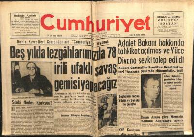 Cumhuriyet Gazetesi 15 Ocak 1963 - Sarıkamışta Köy Öğretmeni Dövüldü GZ103248 - 1