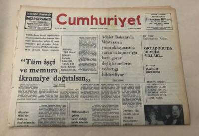 Cumhuriyet Gazetesi 15 Ocak 1977 GZ1149 - 2