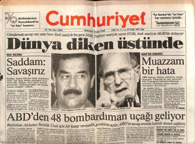 Cumhuriyet Gazetesi 15 Ocak 1991 - Doğum Günü Hediyesi GZ55449 - 1