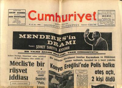 Cumhuriyet Gazetesi 15 Şubat 1969 - MTTBnin Dünkü Mitinginde Anayasa Değişikliği İstendi GZ80254 - 1