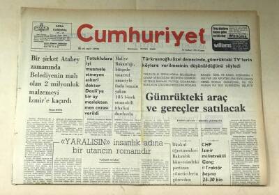 Cumhuriyet Gazetesi 15 Şubat 1974 GZ425 - 1