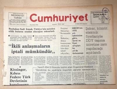 Cumhuriyet Gazetesi 15 Şubat 1975 GZ160 - 2
