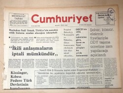 Cumhuriyet Gazetesi 15 Şubat 1975 GZ160 - 1