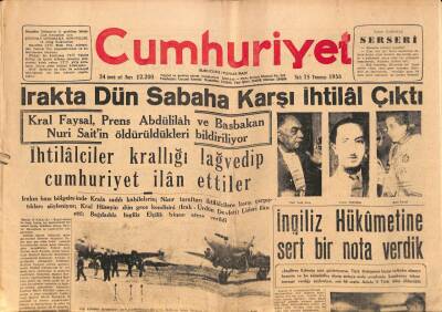 Cumhuriyet Gazetesi 15 Temmuz 1958 - Kıbrıslı Türk Nihad Mehmed İntihar Etti - İngiliz Hükümetine Sert Bir Nota Verdik GZ98008 - 1