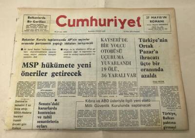 Cumhuriyet Gazetesi 16 Ekim 1975 GZ1658 - 2
