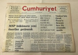 Cumhuriyet Gazetesi 16 Ekim 1975 GZ1658 - 1