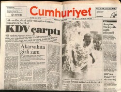 Cumhuriyet Gazetesi 16 Ekim 1990 - Dolmabahçe Vadisine Demokrasi Parkı GZ72210 - 1