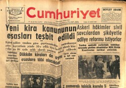 Cumhuriyet Gazetesi 16 Eylül 1960 - Yeni Kira Kanununun Esasları Tesbit Edildi GZ103206 - 1